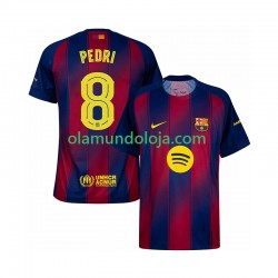 Camisola FC Barcelona Pedri 8 Champions League Homem Equipamento Primeiro 2025-2026 Manga Curta